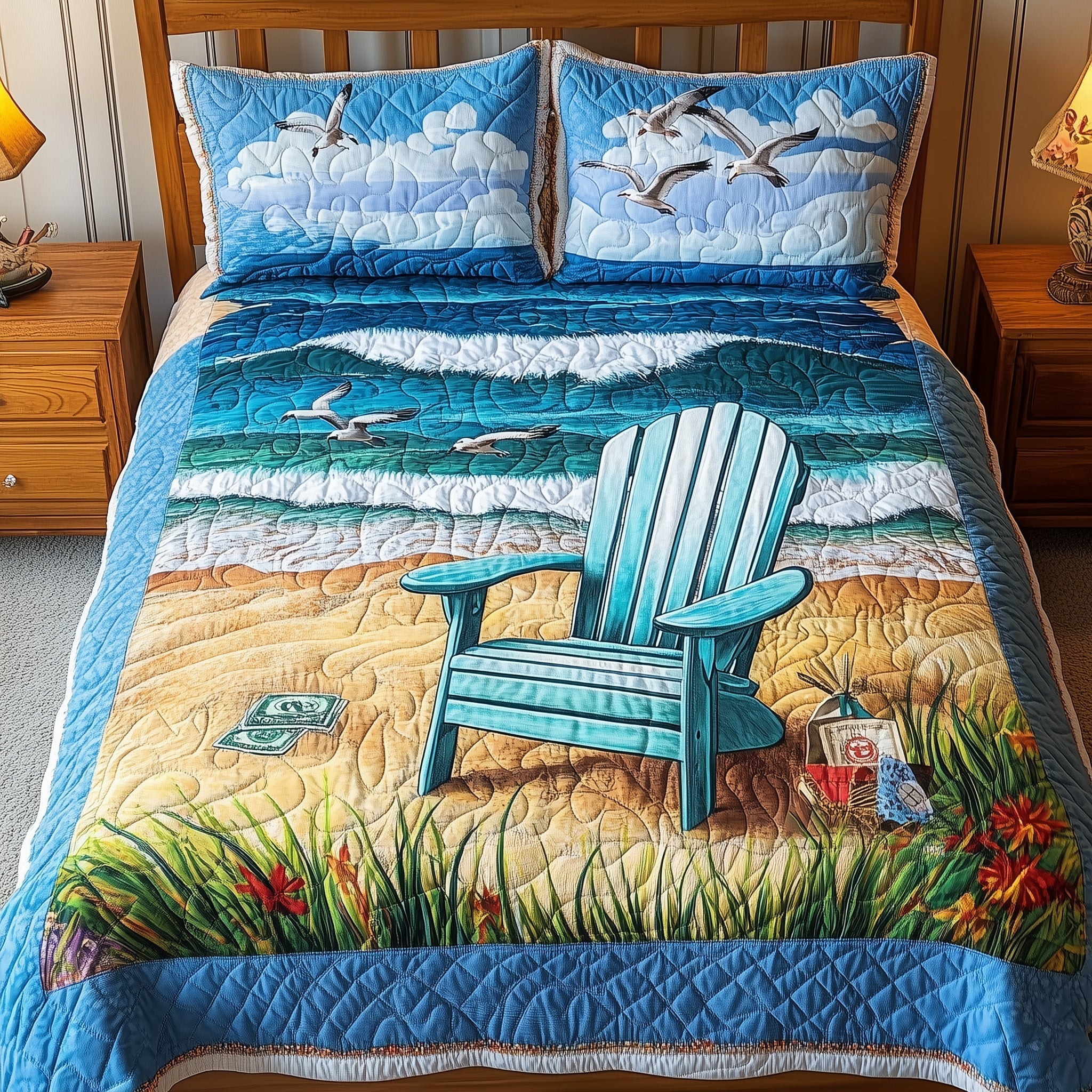Summer Is Calling Quilted Bedding Set Summer Calling Theme Gift For Summer Is - Tradiviet