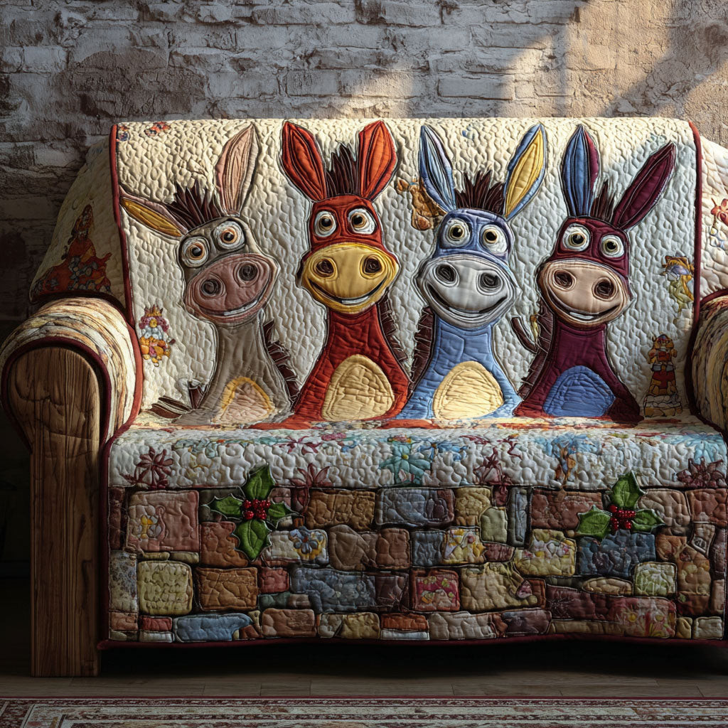 Sunnyfield Bray Quilted Sofa Cover Furniture Covers For Sofas Best Christmas Gifts For Equestrians - Tradiviet