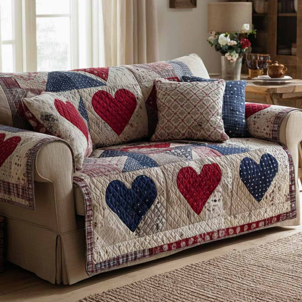 Sweet Shelter Quilted Sofa Cover Best Sofa Slipcovers Mother's In Law Gifts Mom's Day - Tradiviet