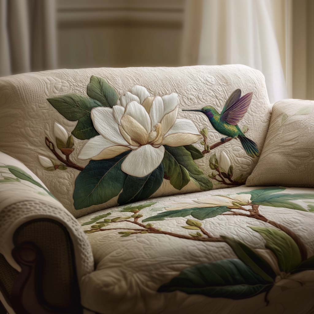 Sweetest Sip Quilted Sofa Cover Seasonal Room Decor Gift For Room Lovers - Tradiviet