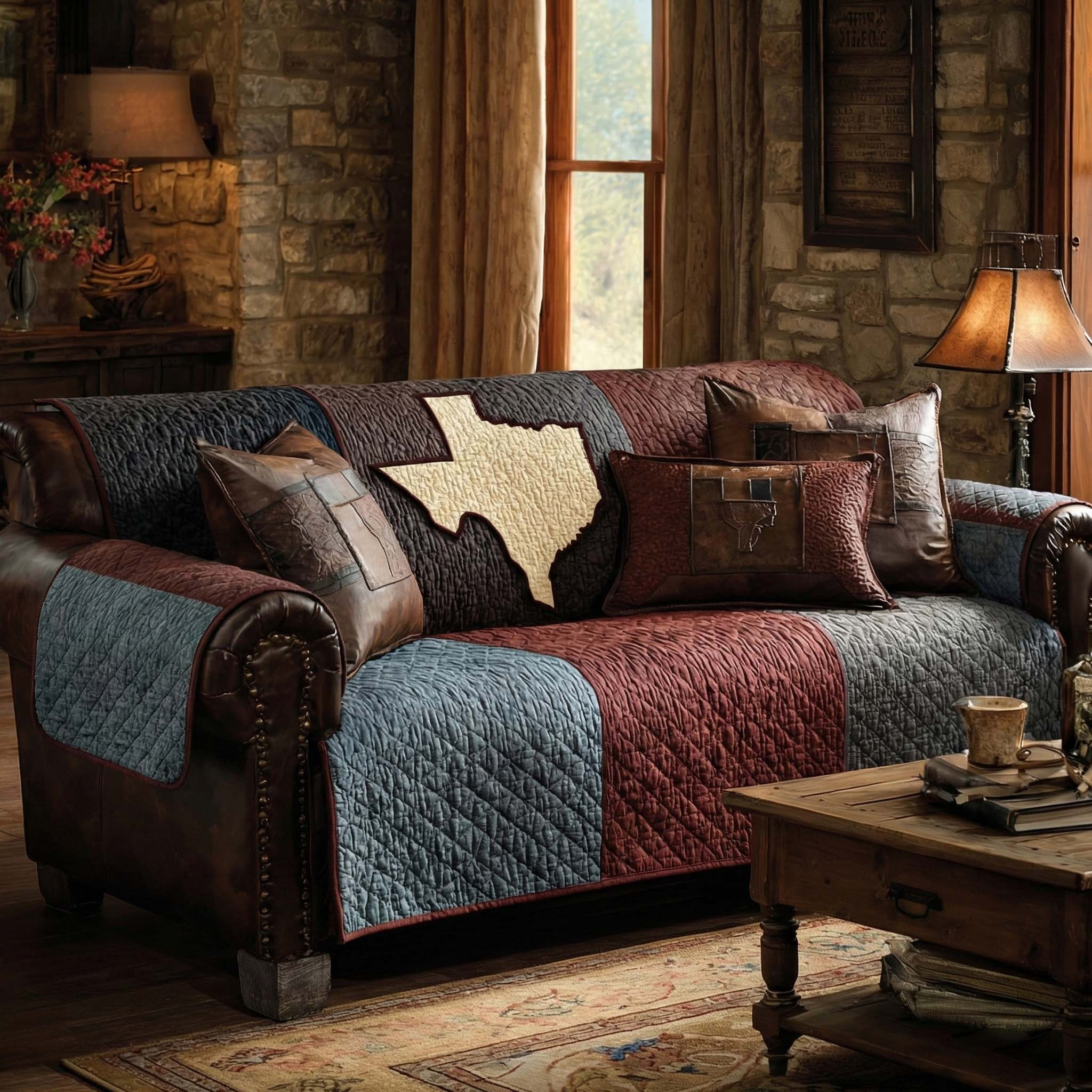 Texas Hearth Quilted Sofa Cover Best Sofa Cushion Covers Texas Gifts For Him - Tradiviet
