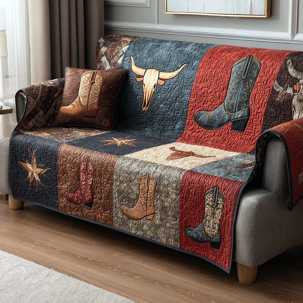 Texas Homestead Quilted Sofa Cover Sofa Furniture Slip Covers Texas Gifts To Send - Tradiviet