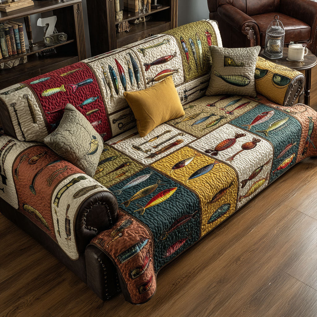 The Fly Box Quilted Sofa Cover Sofa Couch Cover Father's Day Gifts For Son In Law - Tradiviet