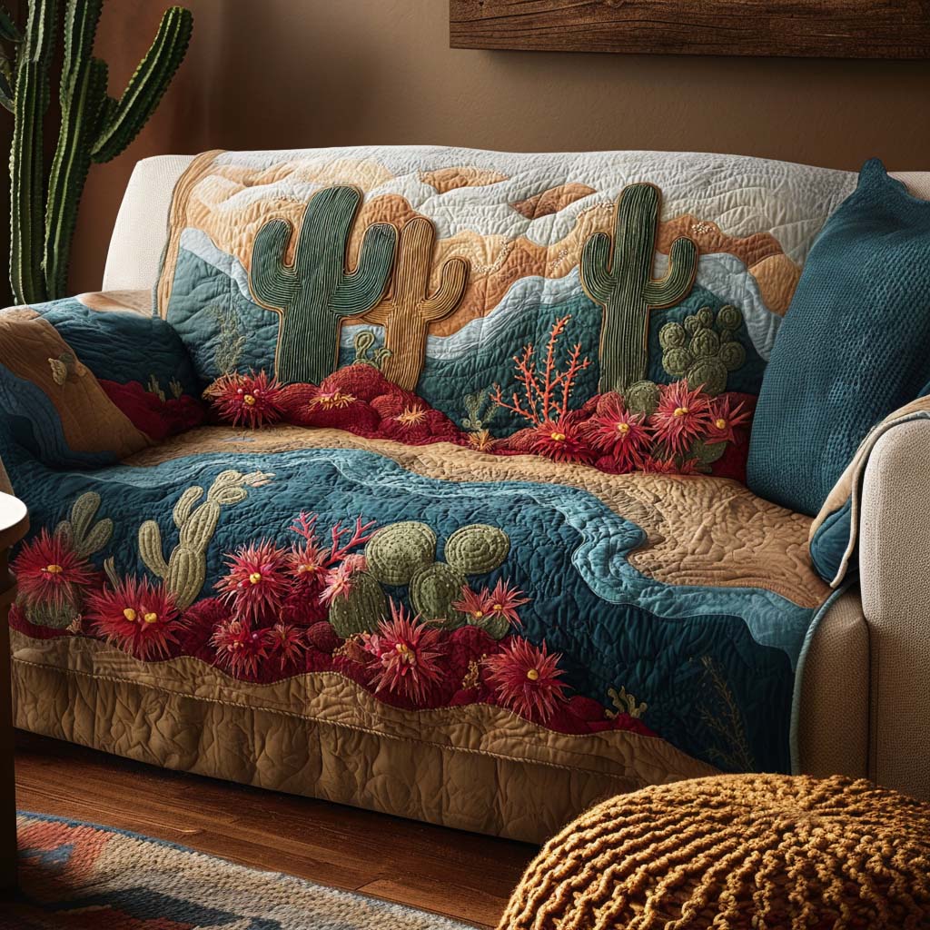 Thorn Delight Quilted Sofa Cover Creative Home Room Decor Best Home Decor Gifts - Tradiviet