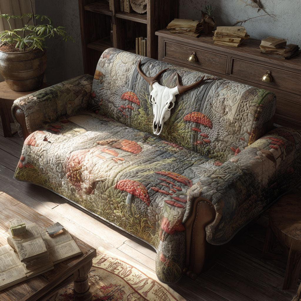 Timber Hunt Quilted Sofa Cover Indoor Home Room Decor Unique Home Decor Finds - Tradiviet