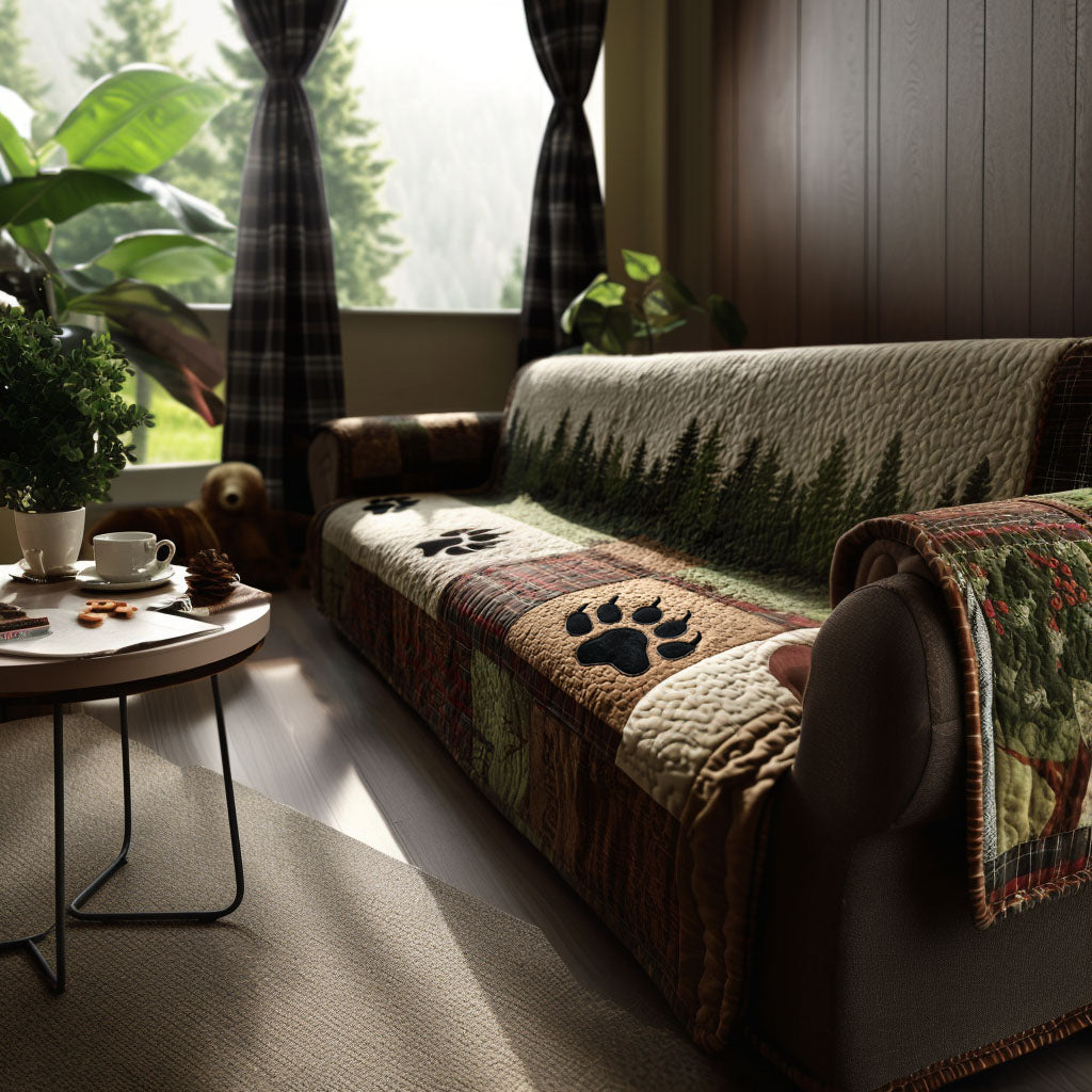 Timberland Sentinel Quilted Sofa Cover Classic Home Room Decor Cute Room Decor Gifts - Tradiviet