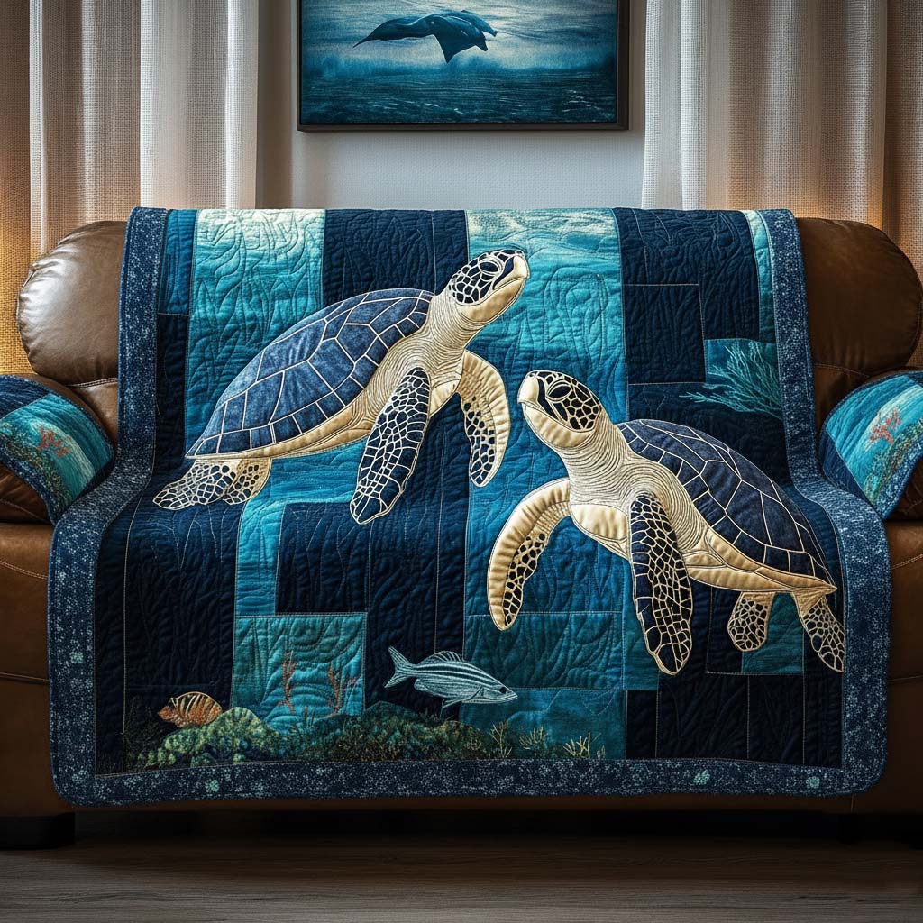 Timeless Beauty Quilted Sofa Cover Vintage Home Couch Cover Gift For Living Room - Tradiviet