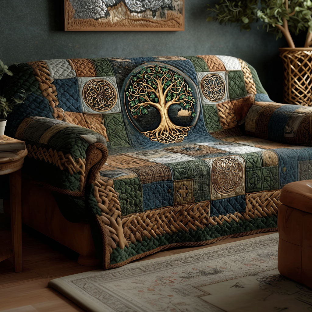 Tree of Tranquility Quilted Sofa Cover The Best Sofa Slipcovers Tree Of Life Gifts For Women - Tradiviet