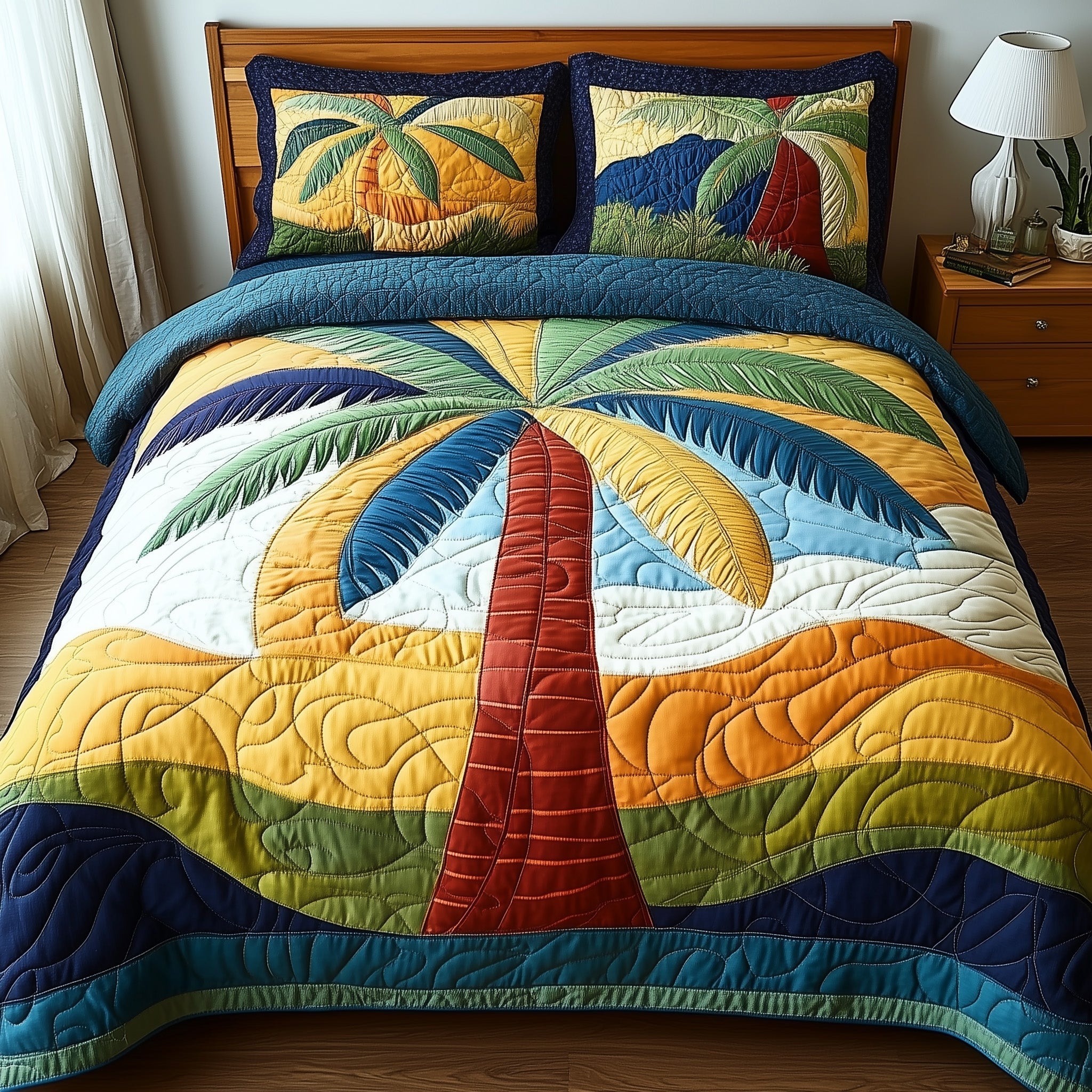 Tropical Dream Quilted Bedding Set Tropical Dream Charm Gift For Tropical Dream - Tradiviet