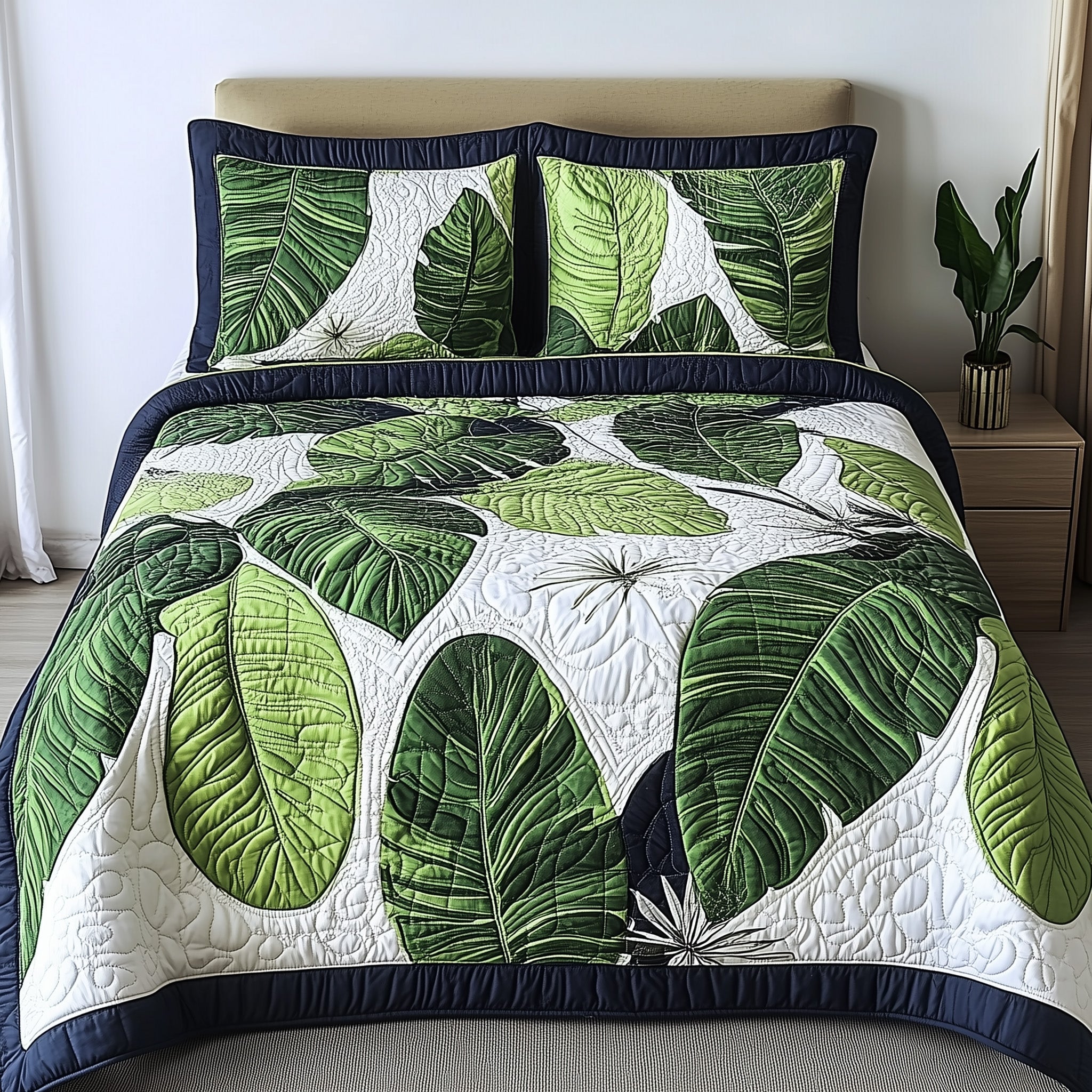 Tropical Dream Quilted Bedding Set Tropical Dream Moodboard Gift For Dream Dad - Tradiviet