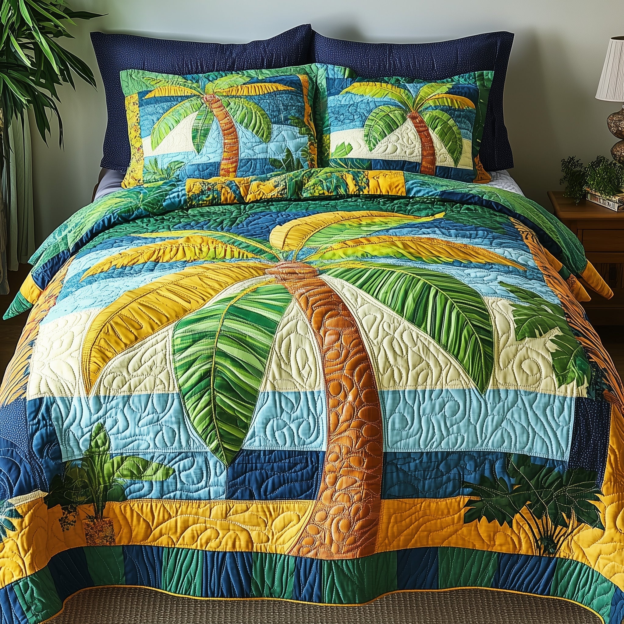 Tropical Dream Quilted Bedding Set Tropical Dream Spirit Gift For Dream Wife - Tradiviet