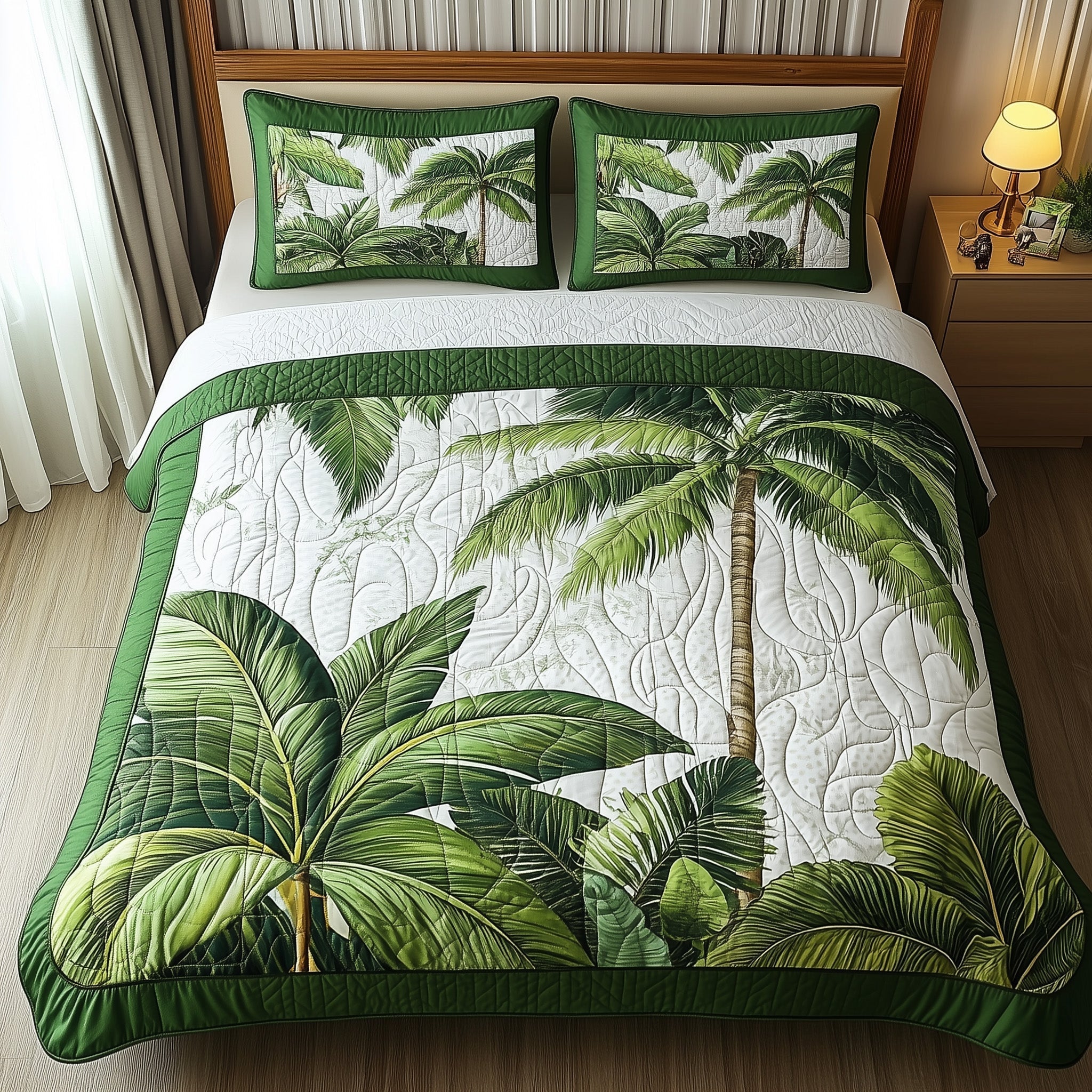 Tropical Dream Quilted Bedding Set Tropical Dream Texture Gift For Dream Husband - Tradiviet