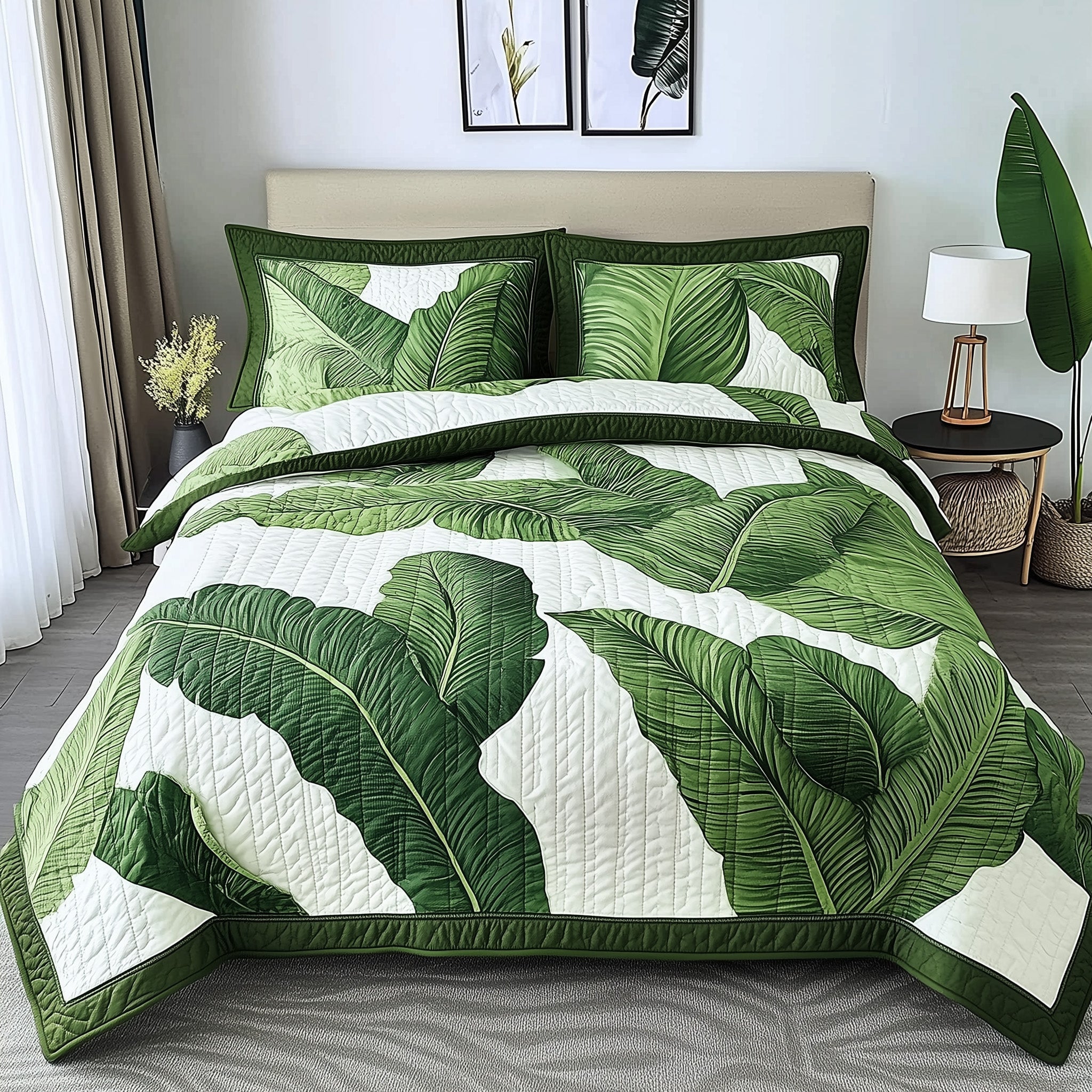 Tropical Heaven Quilted Bedding Set Tropical Heaven Setting Gift For Heaven Wife - Tradiviet