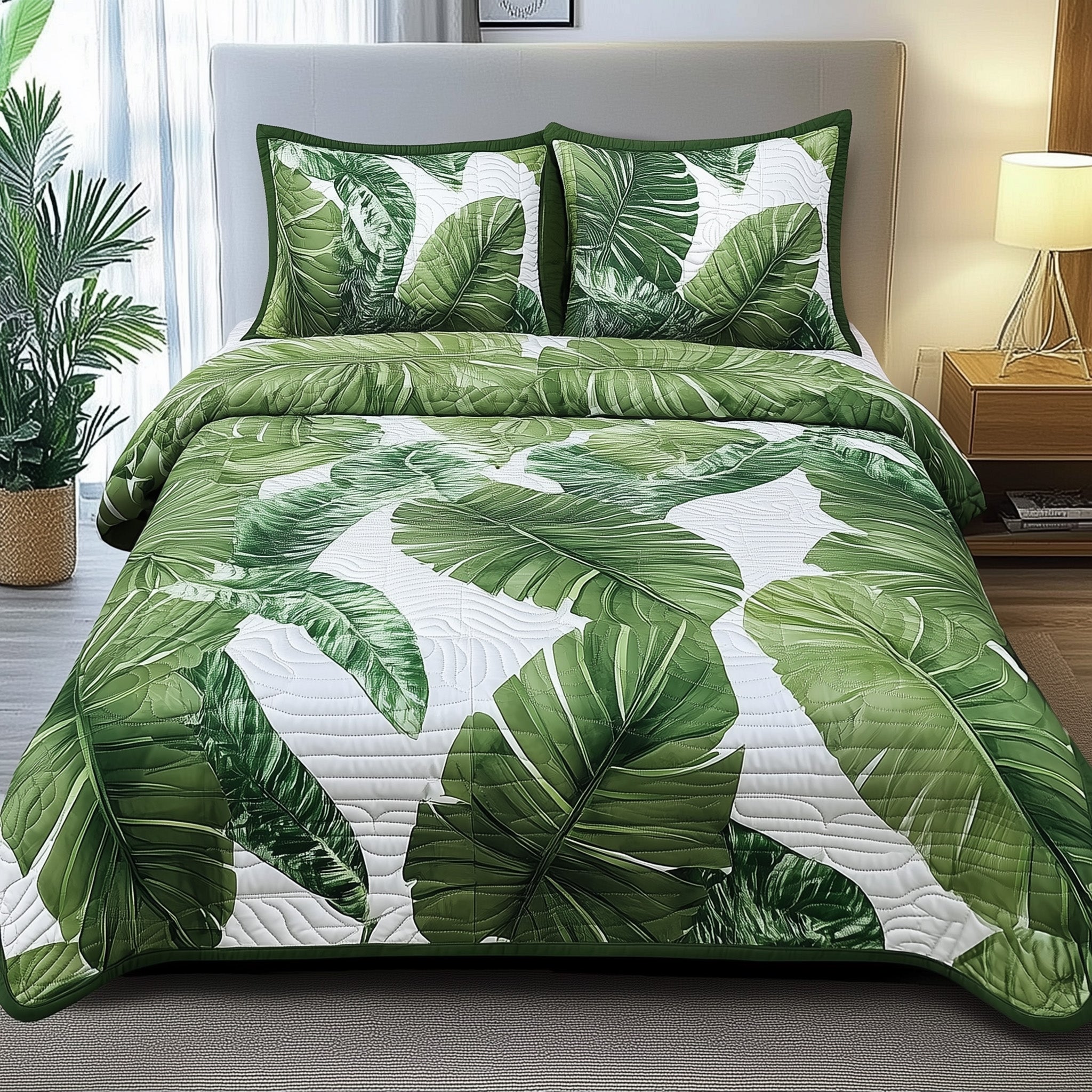 Tropical Heaven Quilted Bedding Set Tropical Heaven Theme Gift For Heaven Dad - Tradiviet