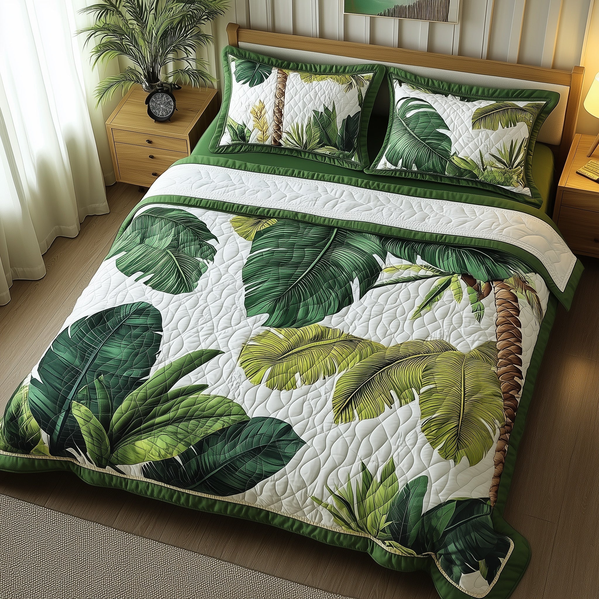 Tropical Heaven Quilted Bedding Set Tropical Heaven Vibe Gift For Tropical Heaven - Tradiviet