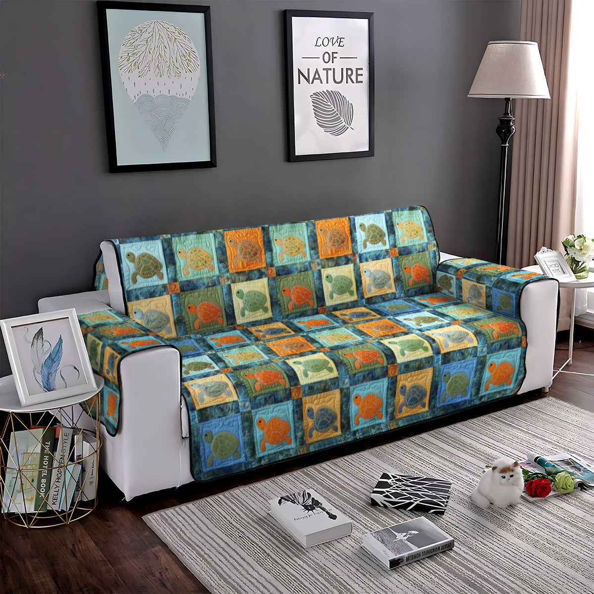 Turtle Bay Quilted Sofa Cover Room Room Decor Ideas Room Gift Ideas - Tradiviet