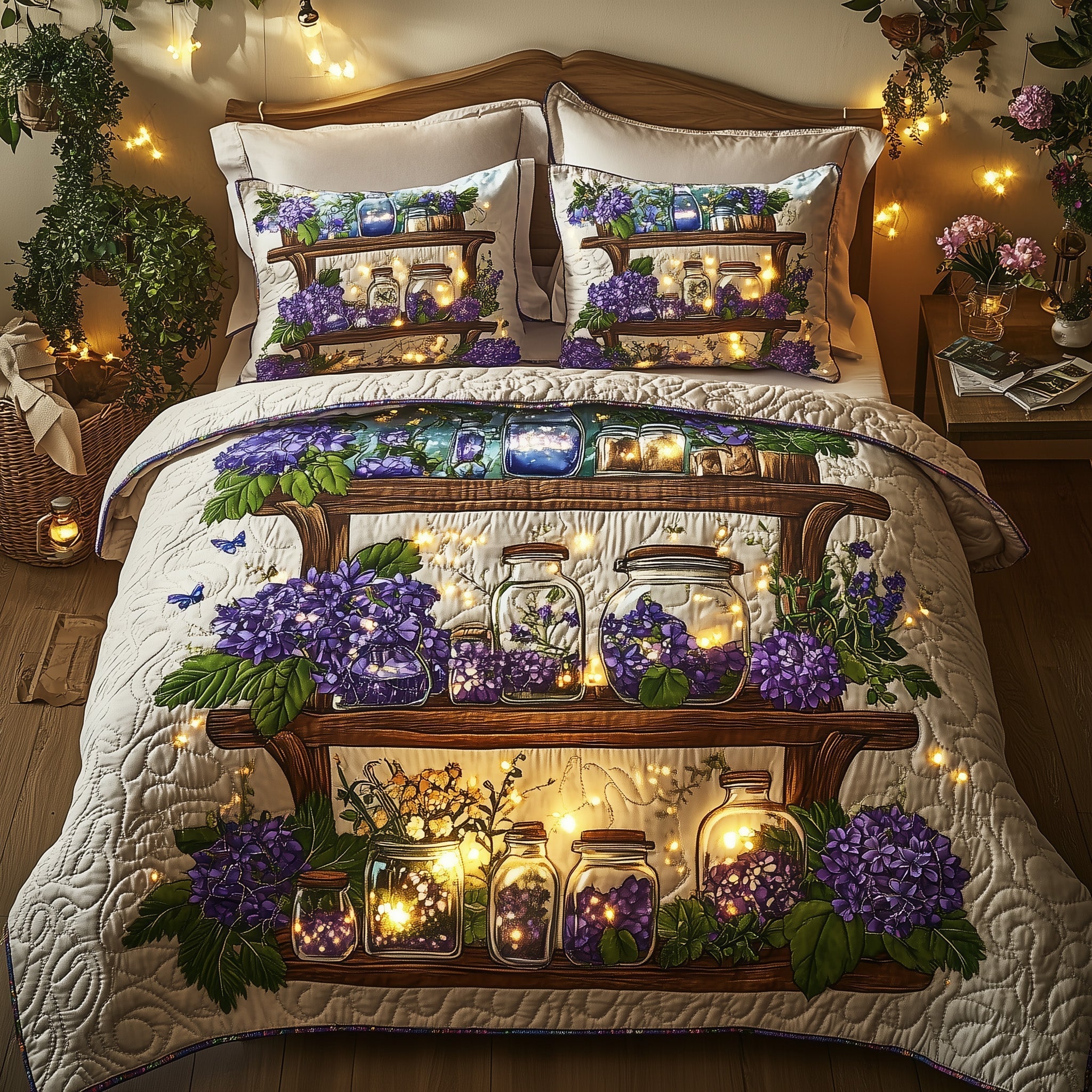 Twilight Garden Quilted Bedding Set Twilight Garden Fabric Gift For Twilight - Tradiviet