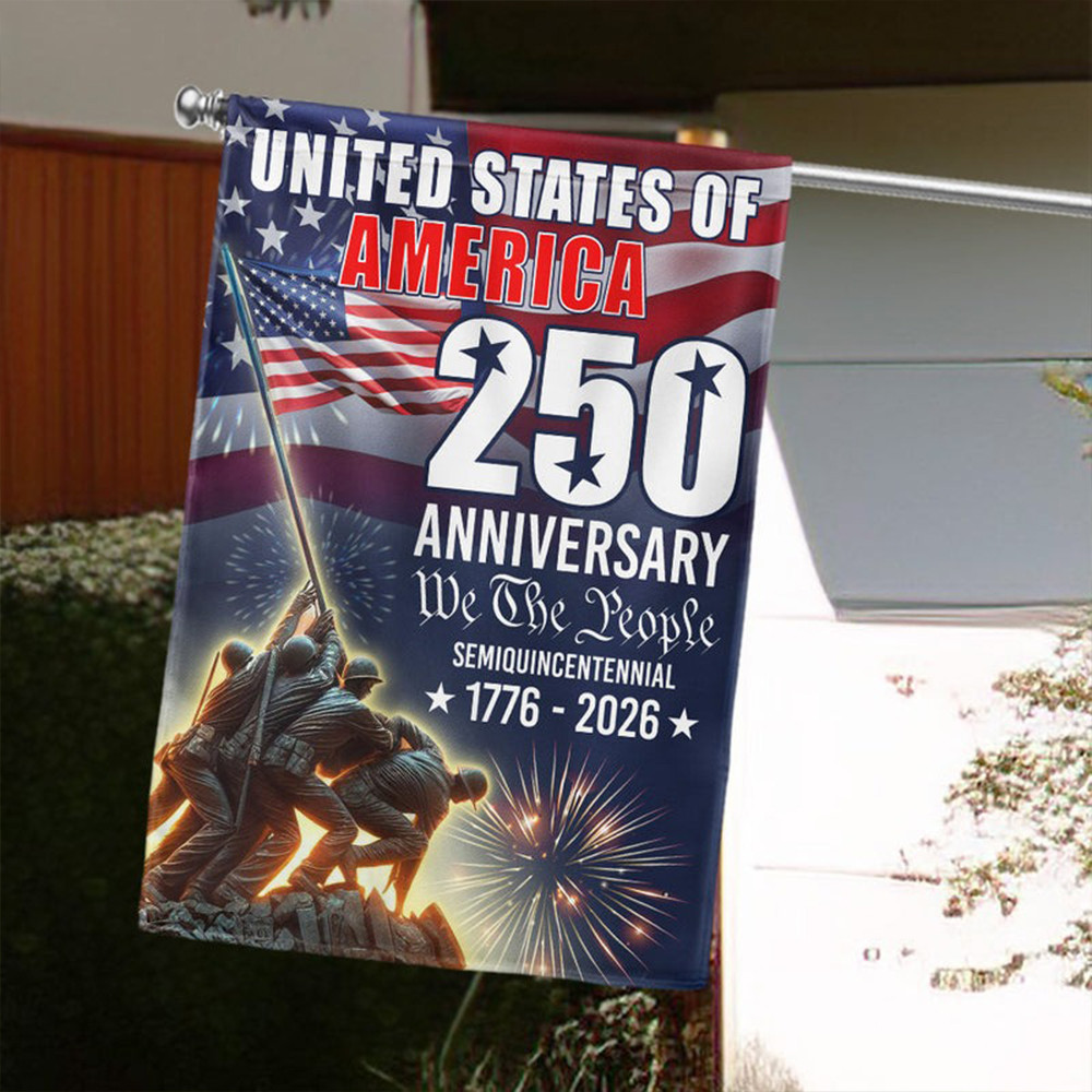 United States Of America Semiquincentennial 1776 2026 Flag 250Th Anniversary Veteran Decor - Tradiviet
