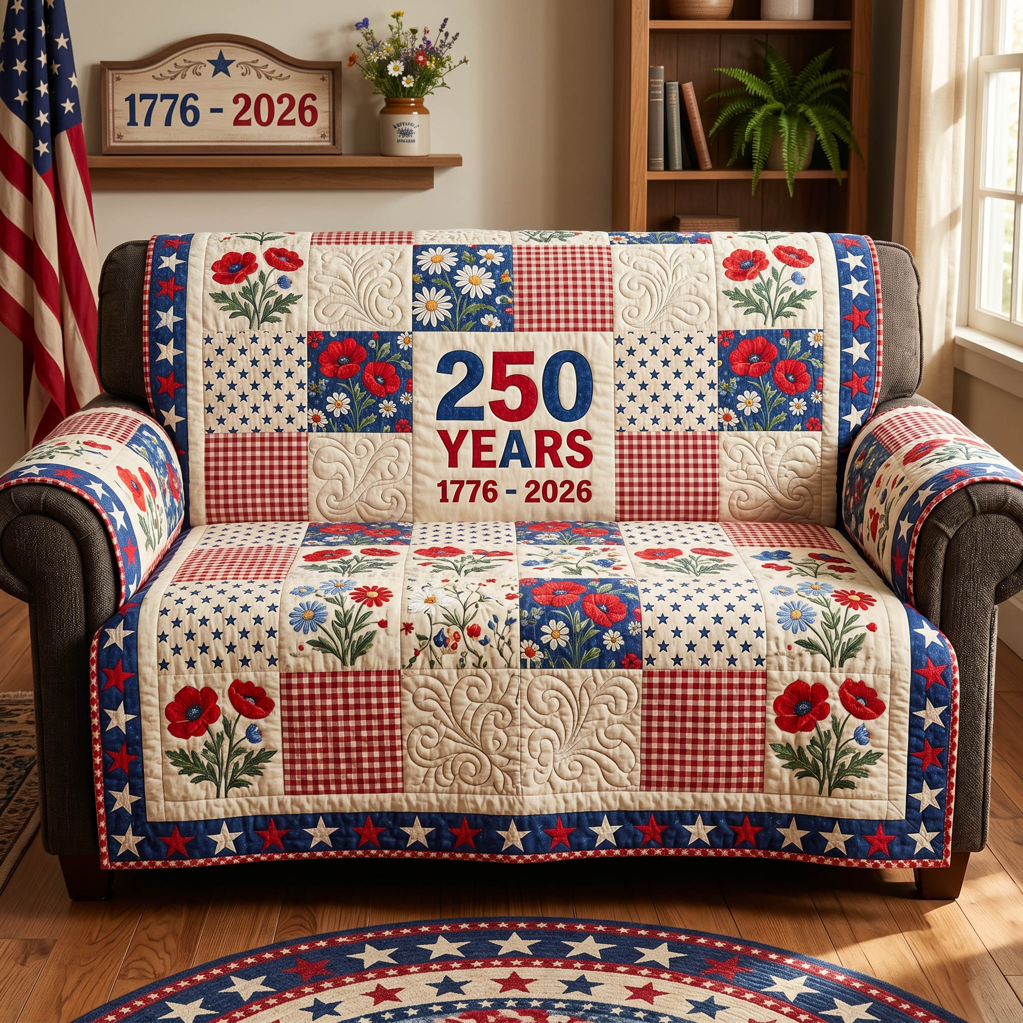 Unity Legacy Quilted Sofa Cover Living Room Decor Gift For New Home - Tradiviet