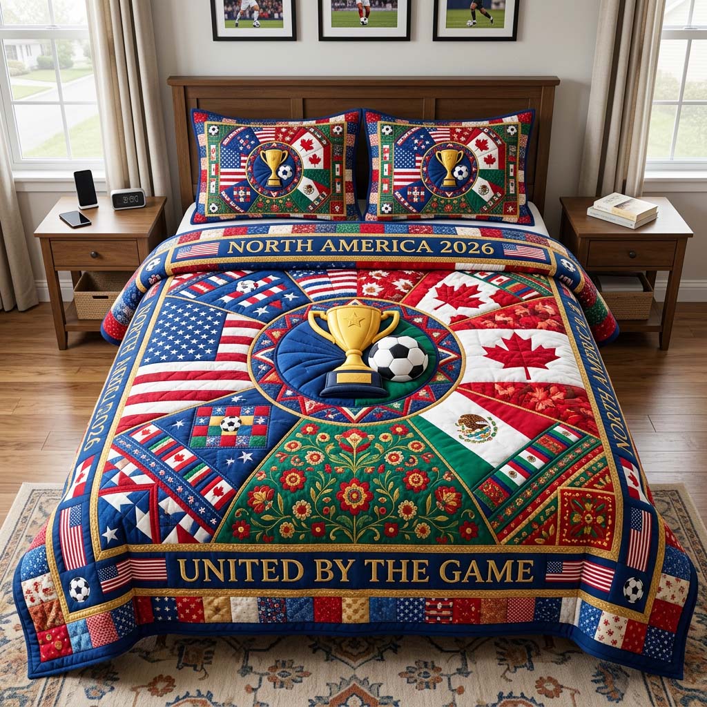 Unity Trophy Quilted Bedding Set Unity Trophy Beauty Gift For Unity Trophy - Tradiviet