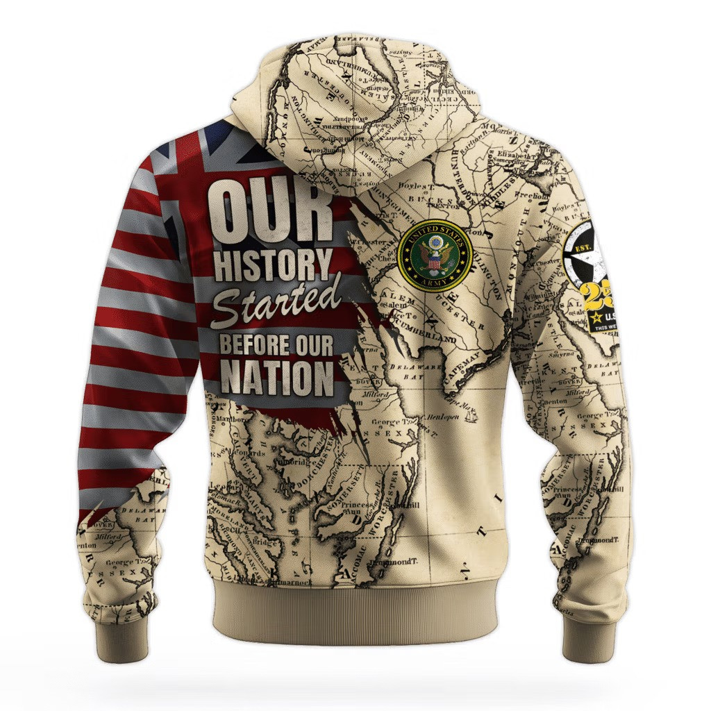 US Army 250 Years Of Service Hoodie 250Th Anniversary 1775 2025 Army Veteran Clothing - Tradiviet - Image 2