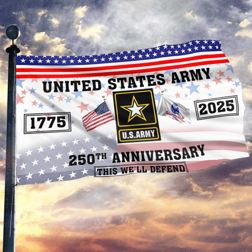 U.S Army 250th Anniversary This We'll Defend Flag 1775 2025 Decor Idea For Veteran House - Tradiviet