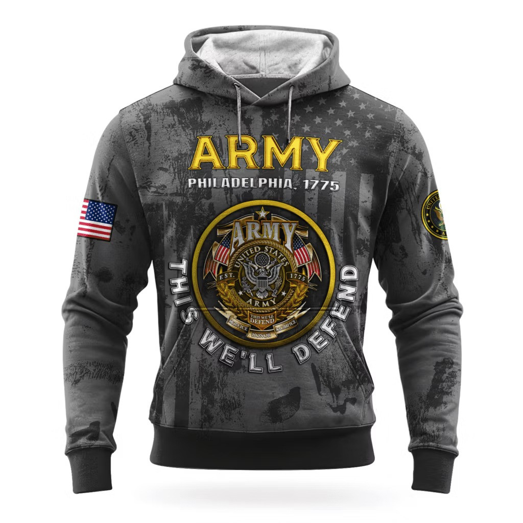 US Army This We'll Defend 250Th Anniversary Hoodie 1775 2025 Army Veteran Clothing Gifts - Tradiviet