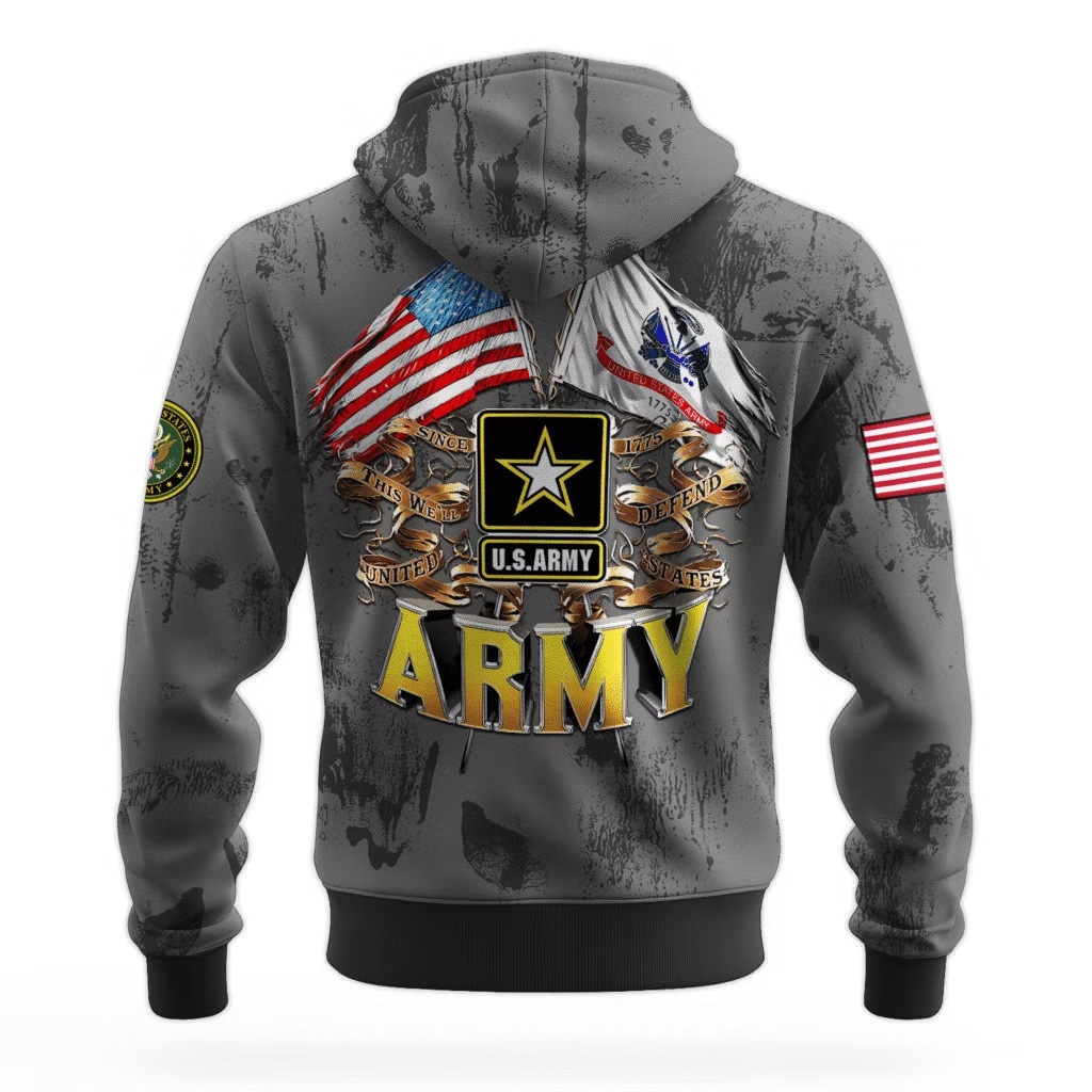 US Army This We'll Defend 250Th Anniversary Hoodie 1775 2025 Army Veteran Clothing Gifts - Tradiviet - Image 2