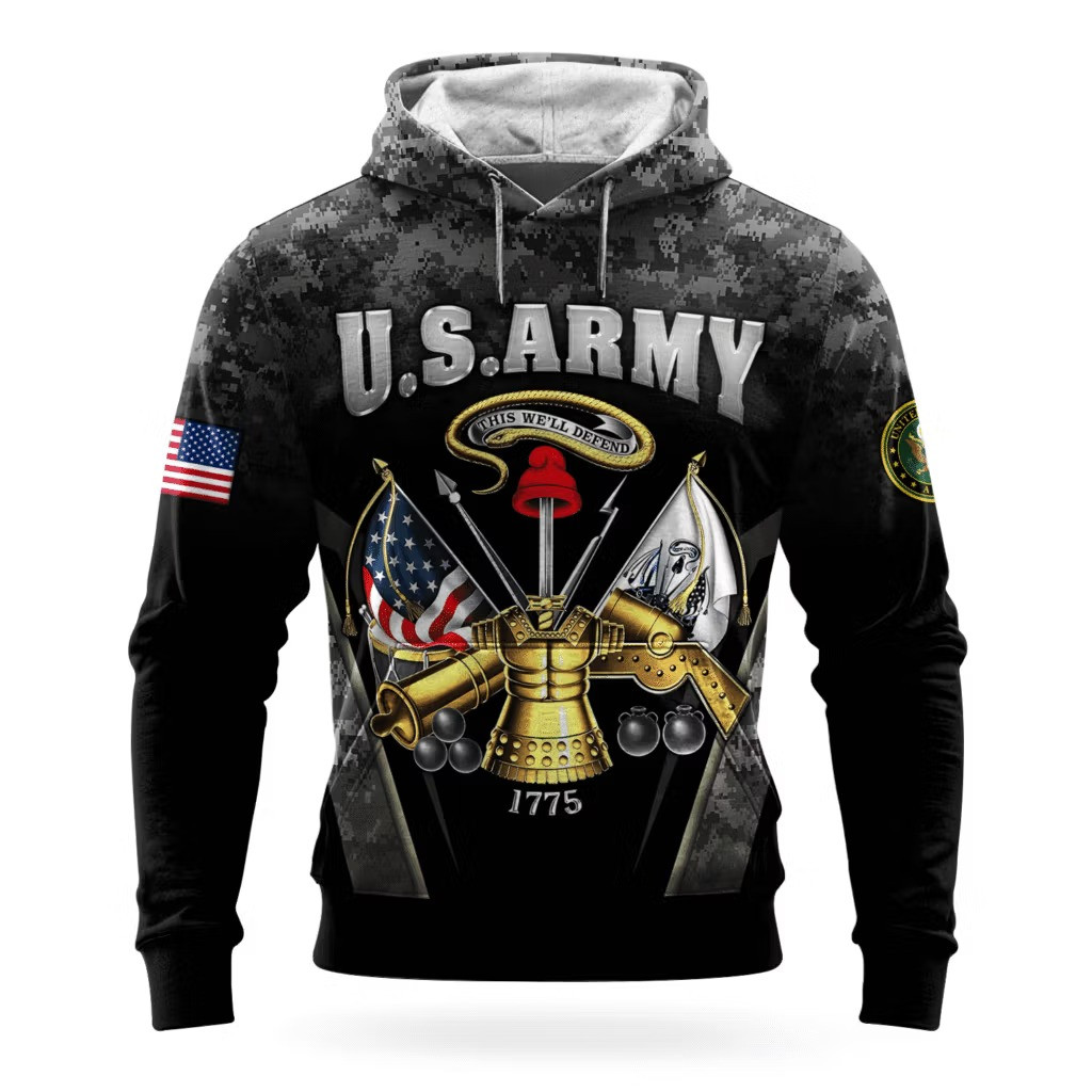 US Army This We'll Defend 250Th Anniversary Hoodie Army Veteran Apparel Patriotic Gifts - Tradiviet