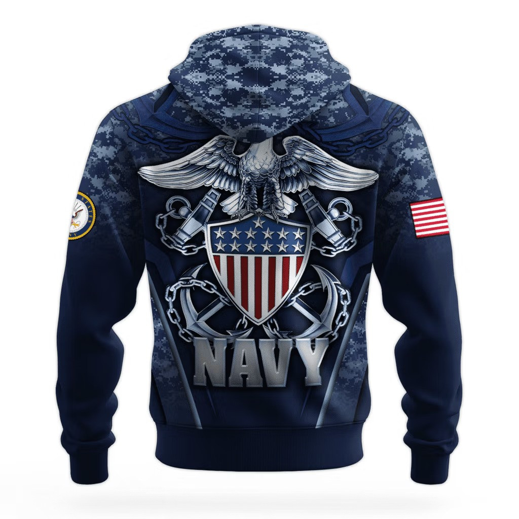 US Navy 250Th Anniversary Camo Hoodie 1775 2025 USN Merch Unique Navy Veteran Gift Ideas - Tradiviet - Image 2