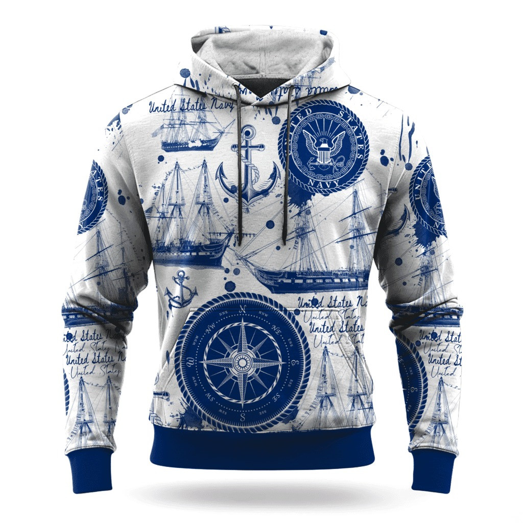 US Navy 250Th Anniversary Hoodie 1775 2025 USN Apparel Christmas Gifts For Navy Veterans - Tradiviet