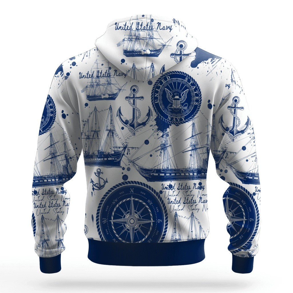 US Navy 250Th Anniversary Hoodie 1775 2025 USN Apparel Christmas Gifts For Navy Veterans - Tradiviet - Image 2