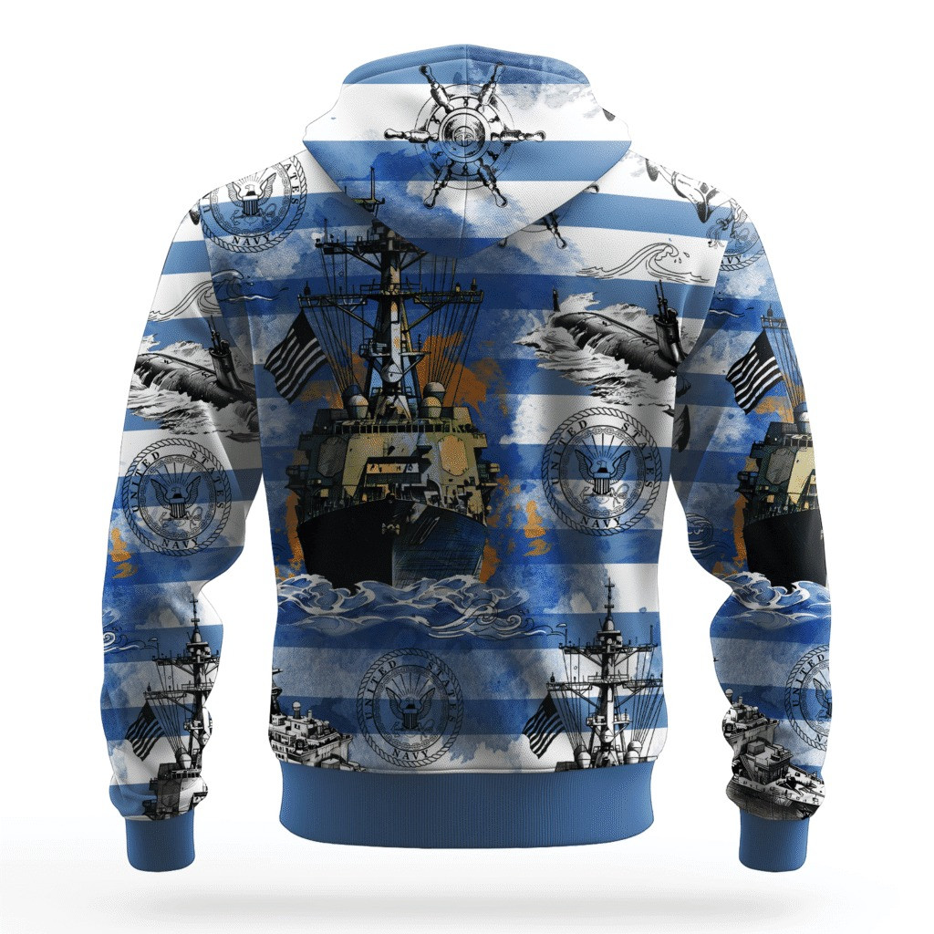 US Navy 250Th Anniversary Hoodie 1775 2025 USN Merch Apparel Cool Gifts For Veterans Day - Tradiviet - Image 2