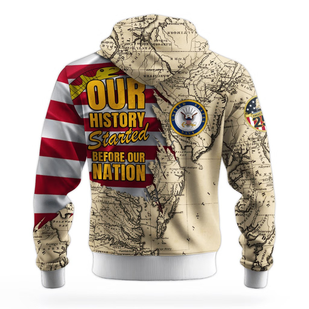 US Navy 250Th Anniversary Hoodie 1775 2025 USN Merch Navy Veteran Clothing Gifts For Him - Tradiviet - Image 2