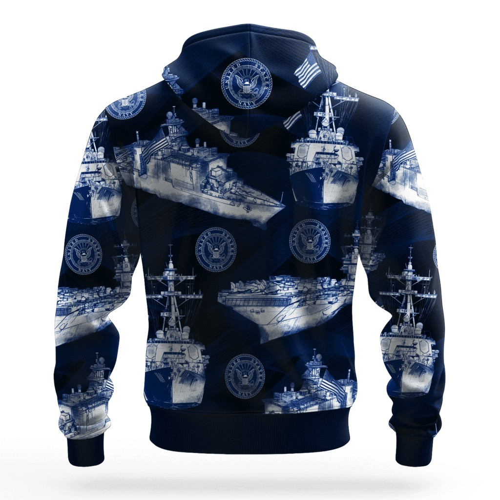 US Navy 250Th Anniversary Hoodie 1775 2025 USN Merch United States Navy Gifts For Him - Tradiviet - Image 2