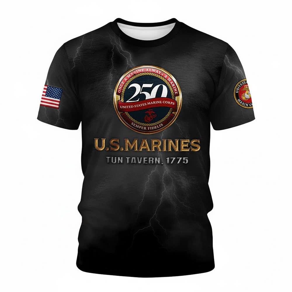 USMC 250Th Anniversary 1755 2025 Sweatshirt Marine Corps Merch Xmas Gifts For Veterans - Tradiviet - Image 4