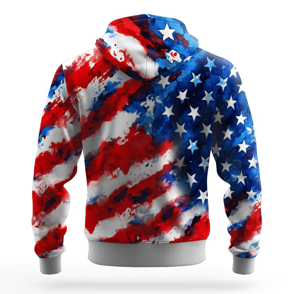 USMC 250Th Anniversary American Flag Hoodie Marine Corps Veteran Apparel Best Veteran Gifts - Tradiviet - Image 2