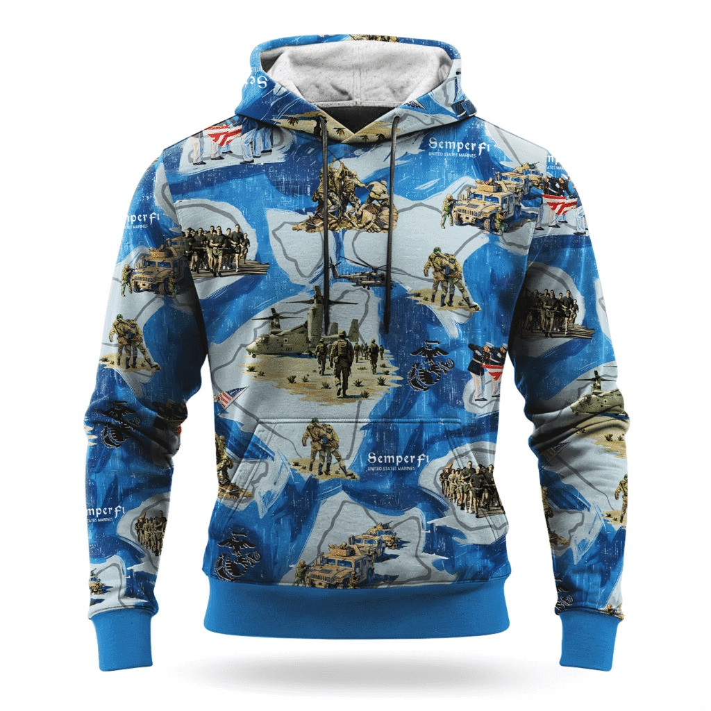 USMC 250Th Anniversary Hoodie 1775 2025 Marine Corps Veteran Clothing Gifts For Him - Tradiviet