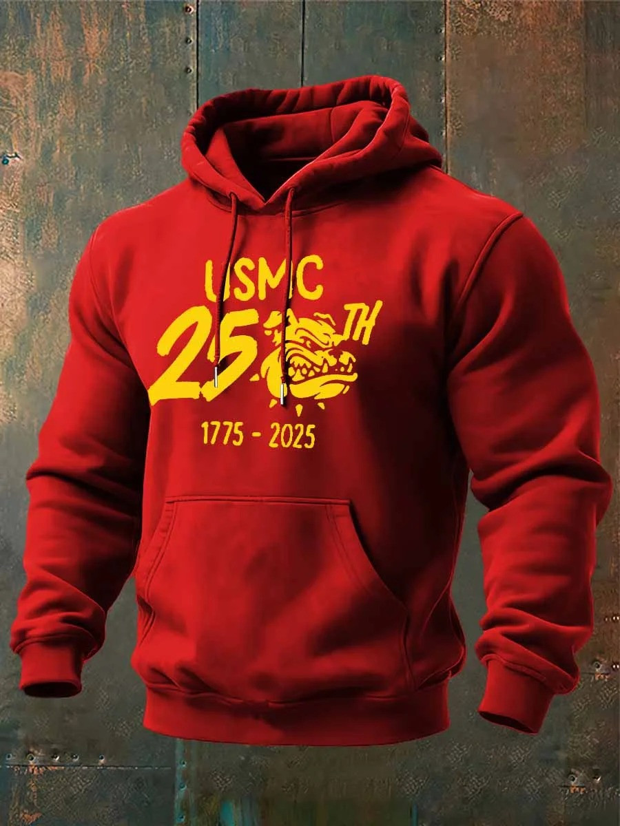 USMC Devil Dog 250th USA Anniversary Hoodie 1775 2025 Christmas Gifts For Marine Veterans - Tradiviet - Image 2