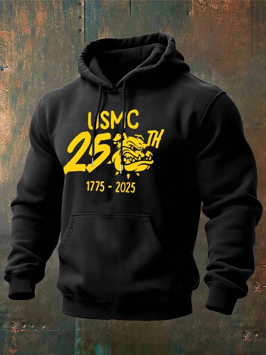USMC Devil Dog 250th USA Anniversary Hoodie 1775 2025 Christmas Gifts For Marine Veterans - Tradiviet