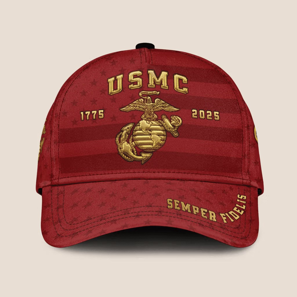 USMC Semper Fi 250Th Anniversary Hat 1775 2025 Marine Corps Baseball Cap Merchandise Gifts - Tradiviet