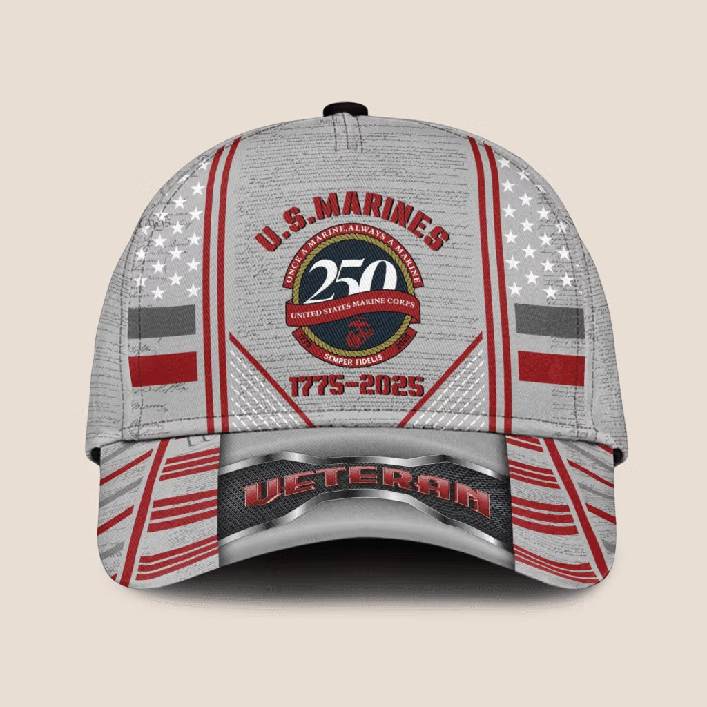 USMC Semper Fi 250Th Anniversary Hat 1775 2025 Patriotic Ball Cap Gifts For Marine Veterans - Tradiviet