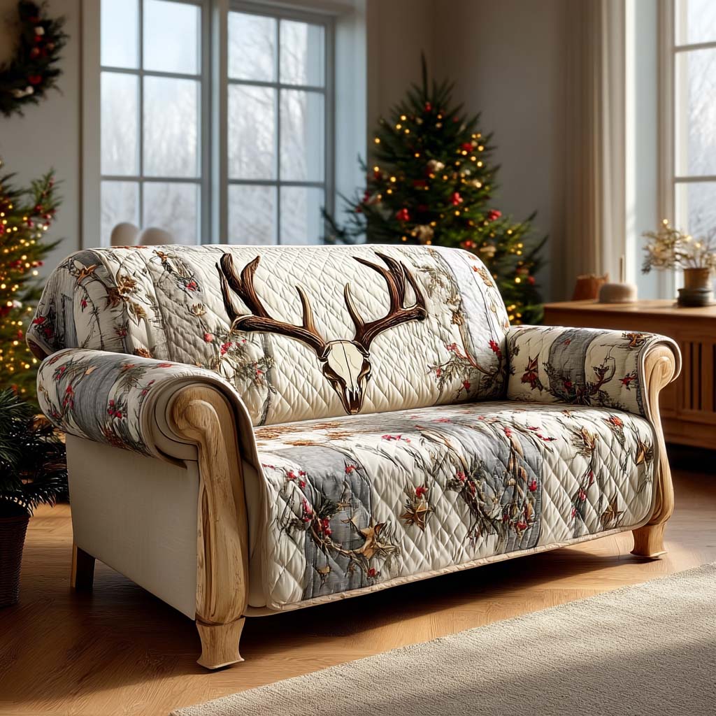 Venture Spirit Quilted Sofa Cover Farmhouse Room Decor Unique Home Decor Gifts - Tradiviet