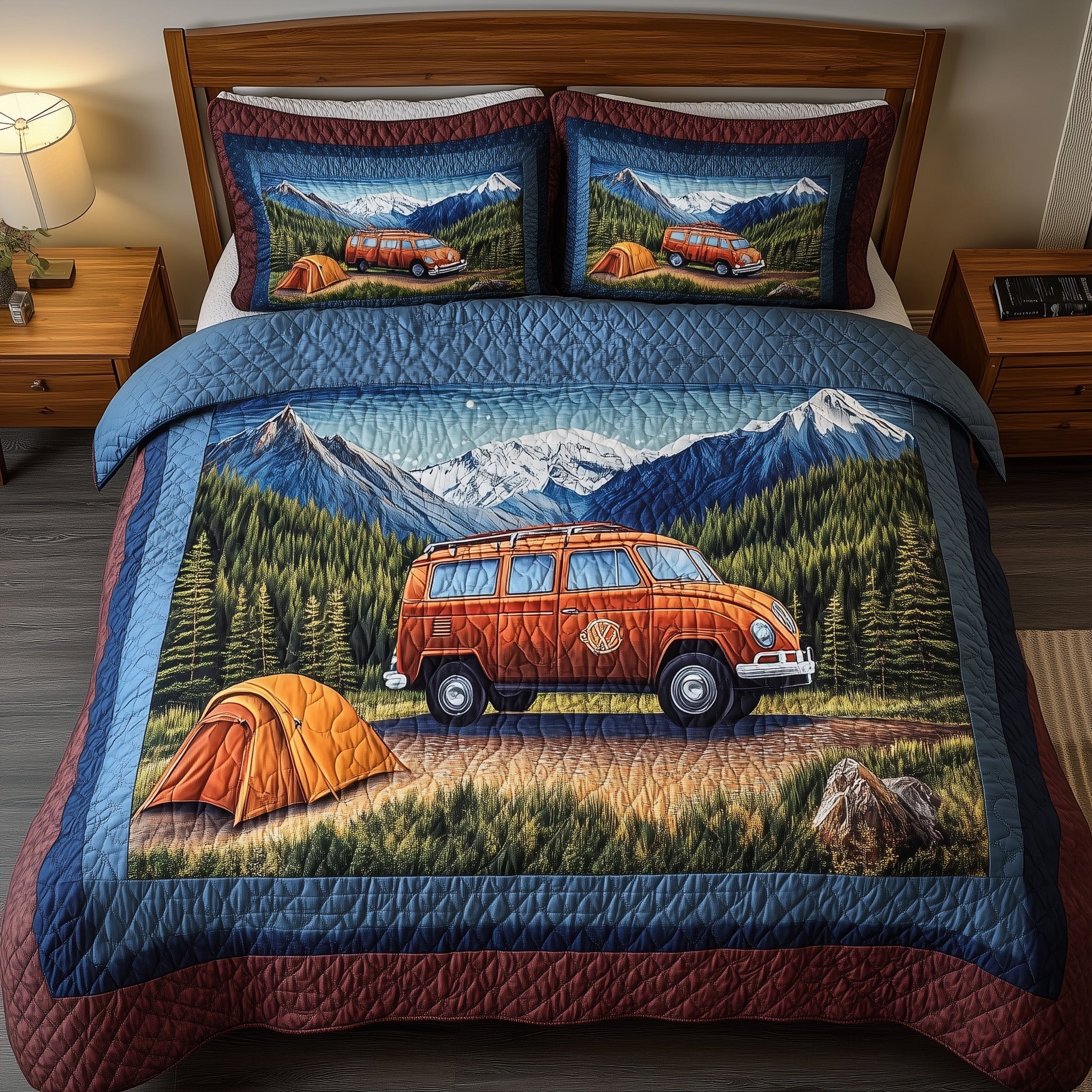 Wanderlust Retreat Quilted Bedding Set Wanderlust Retreat Expression Gift For Wanderlust Retreat - Tradiviet