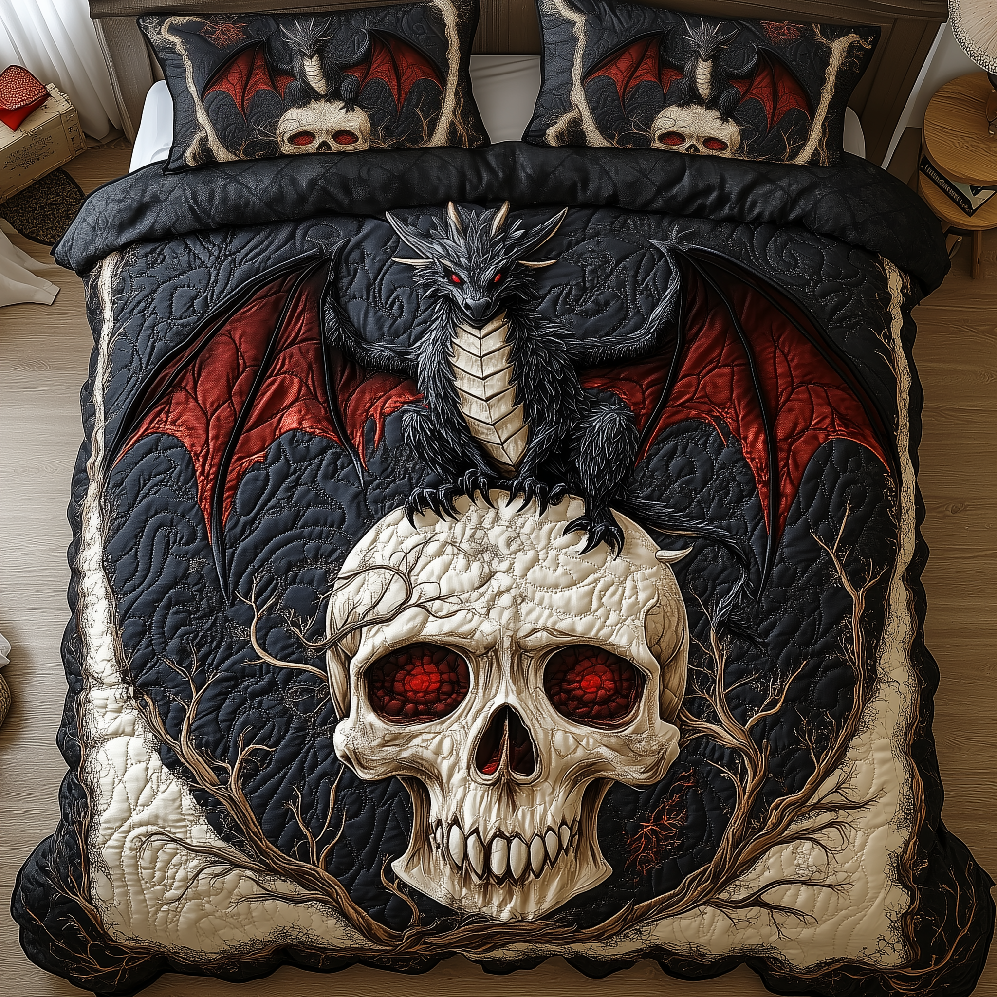 Warden of Shadows Quilted Bedding Set Warden Shadows Treasure Gift For Warden Shadows - Tradiviet