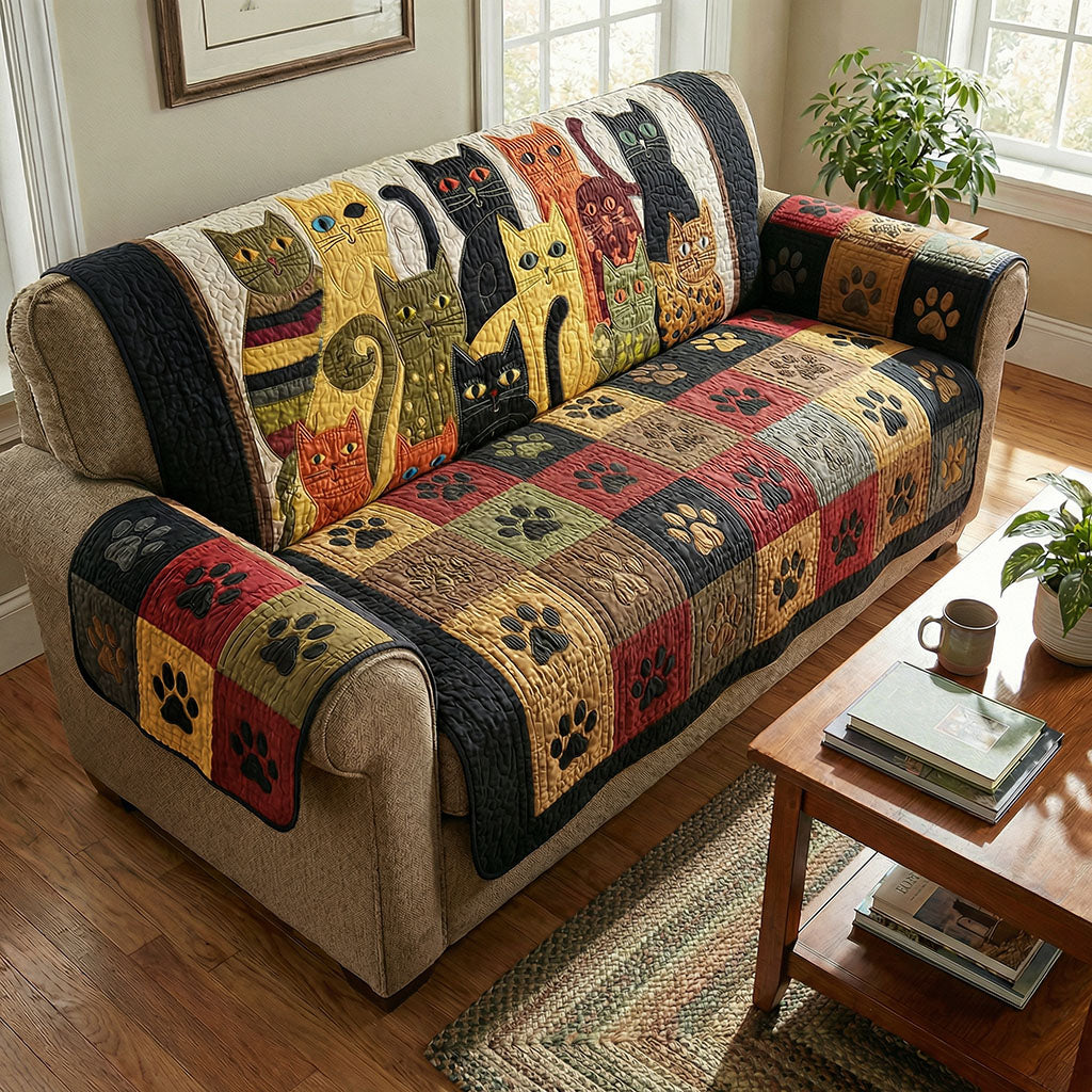 Whisker Dreamscape Quilted Sofa Cover Cozy Room Decor Cool Room Decor Gifts - Tradiviet