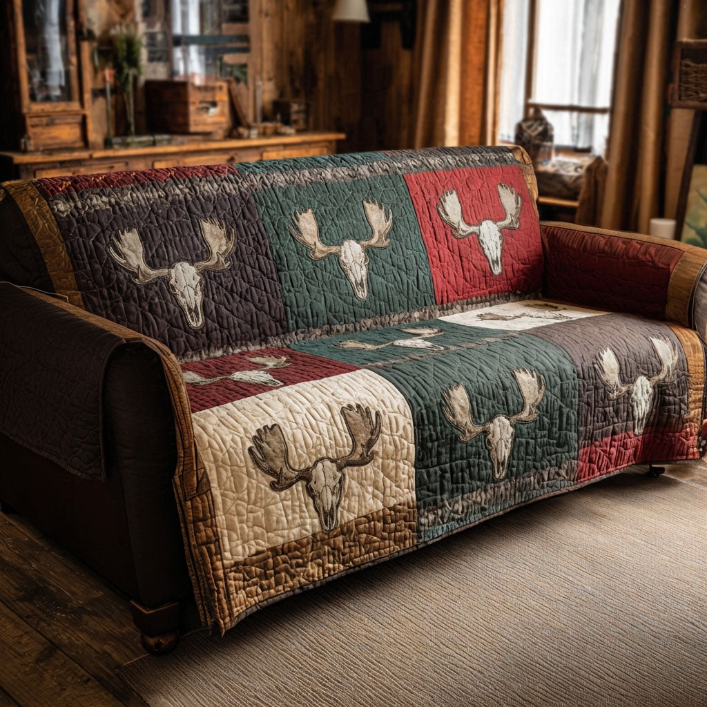 Wilderness Crown Patch Quilted Sofa Cover Elegant Home Room Decor Gift For Home Decorators - Tradiviet