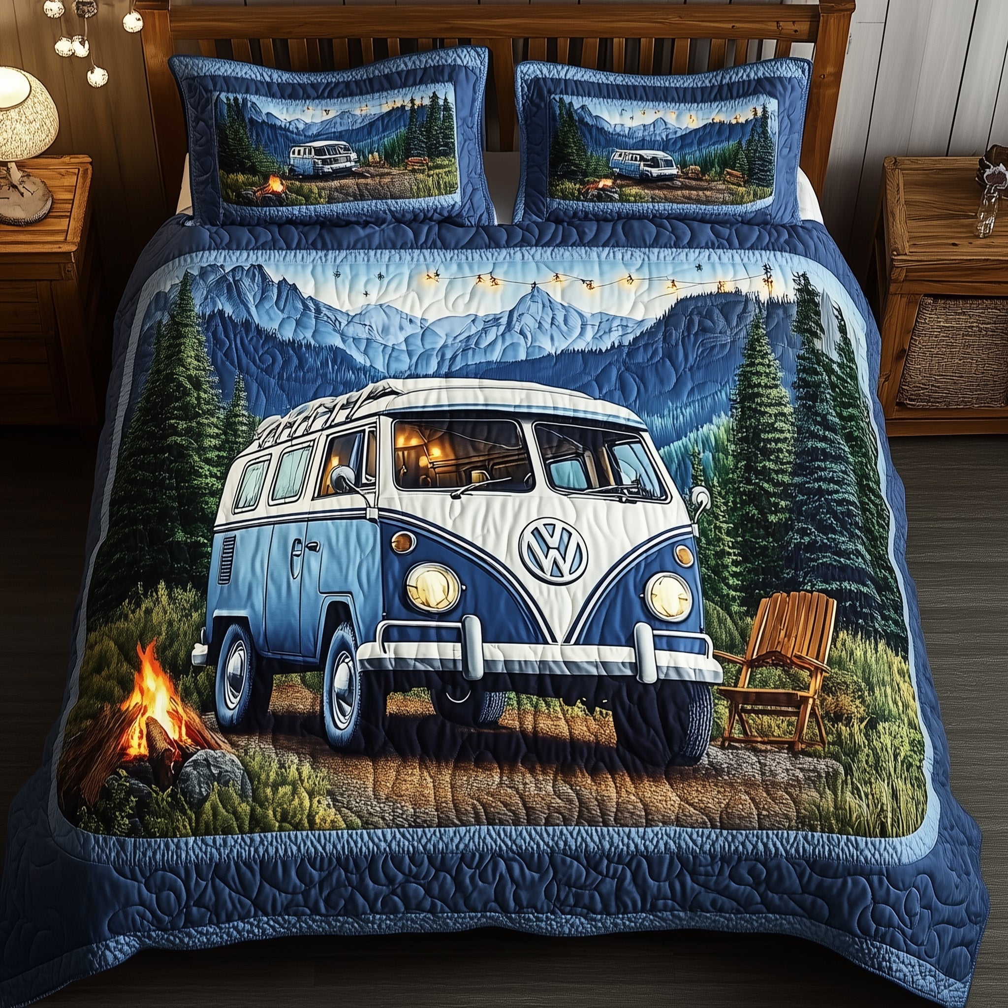 Wilderness Wander Quilted Bedding Set Wilderness Wander Warmth Gift For Wilderness - Tradiviet