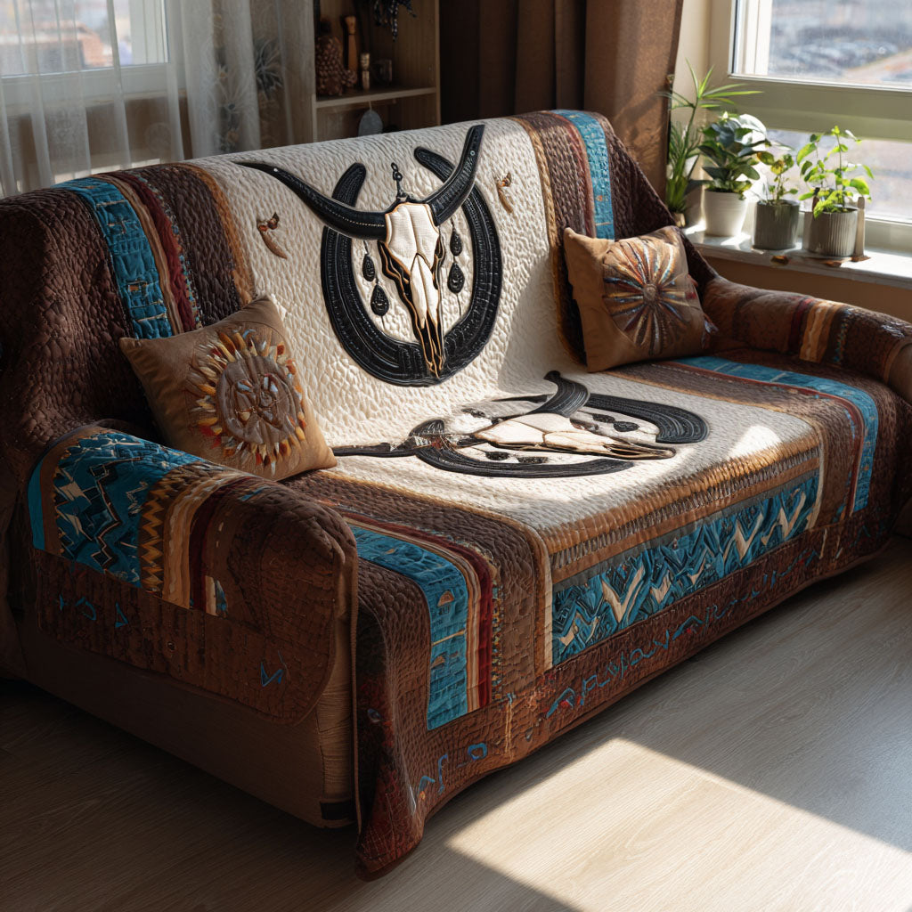 Windcarved Ancestry Quilted Sofa Cover Rustic Room Decor Unique Room Decor Gifts - Tradiviet