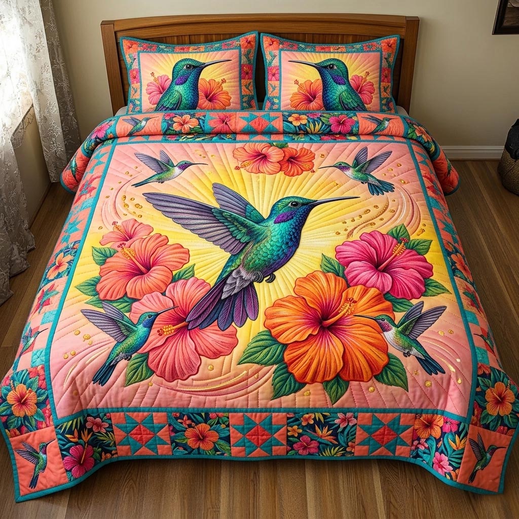 Wings of Joy Quilted Bedding Set Wings Joy Aesthetic Gift For Wings Joy - Tradiviet